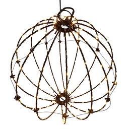 [6LMB0018] Hanglamp kerst bol Ø 30x30 cm