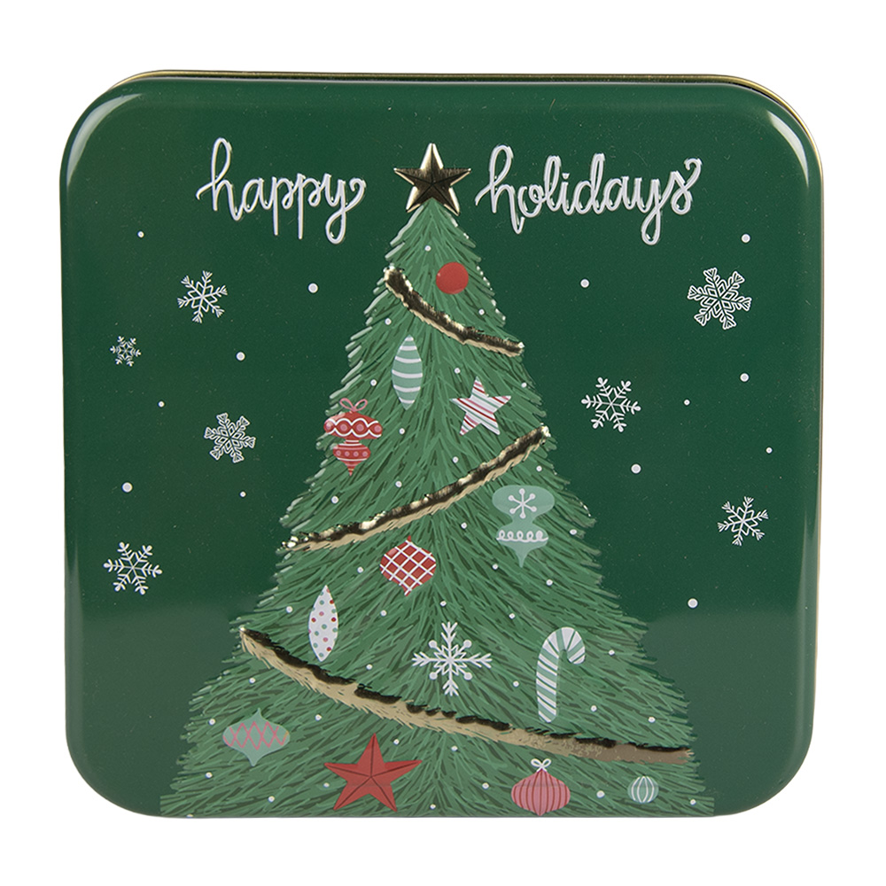 Blik 17x17x6 cm