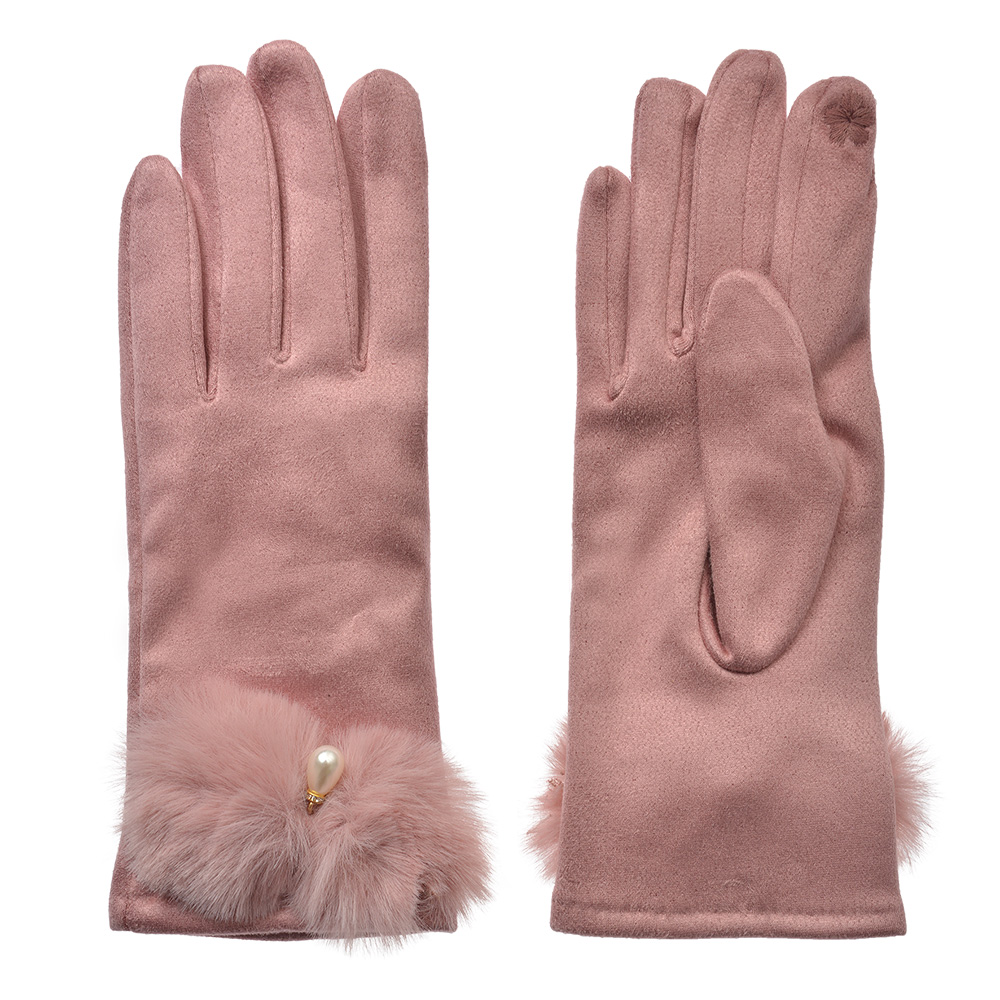Guanti Donna Rosa 9x23 cm