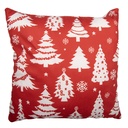 Housse de coussin Rouge Blanc 45x45 cm