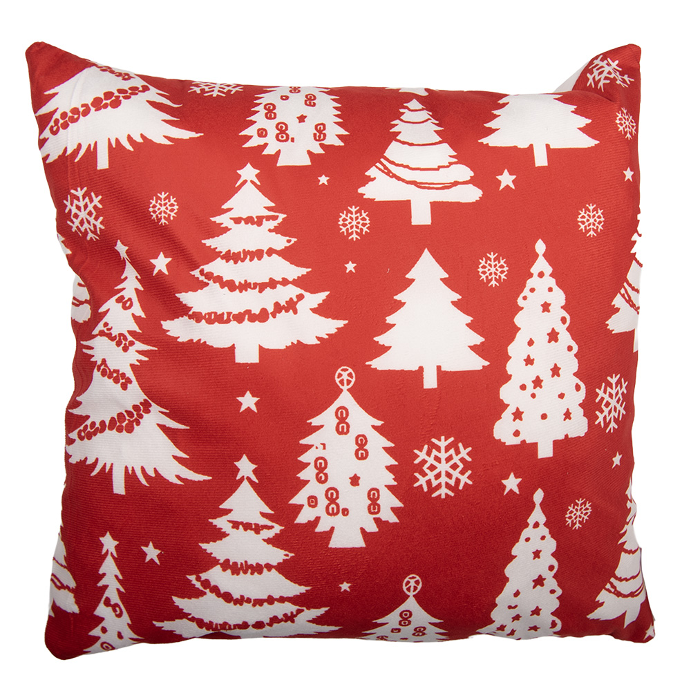 Housse de coussin Rouge Blanc 45x45 cm