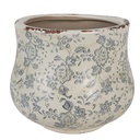 Vaso Porta Pianta Verde Grigio Ø 18x15 cm