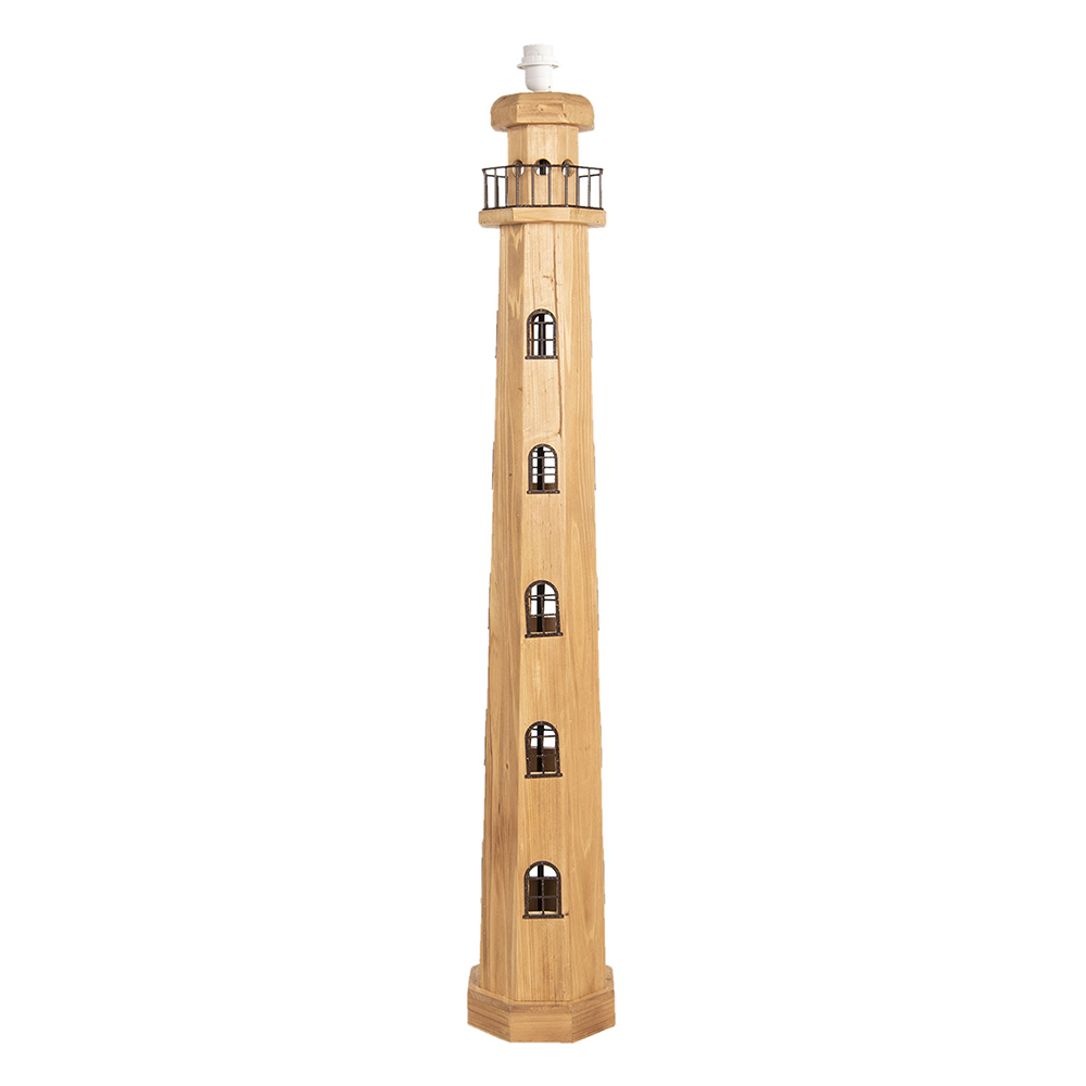 Stehlampe Leuchtturm Braun 23x23x140 cm E27/max 1x60W