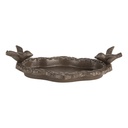 Bain doiseaux Marron 24x13x6 cm
