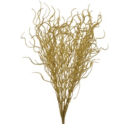 [65805] Weihnachtsdeko Ast Goldfarbig 9x6x48 cm