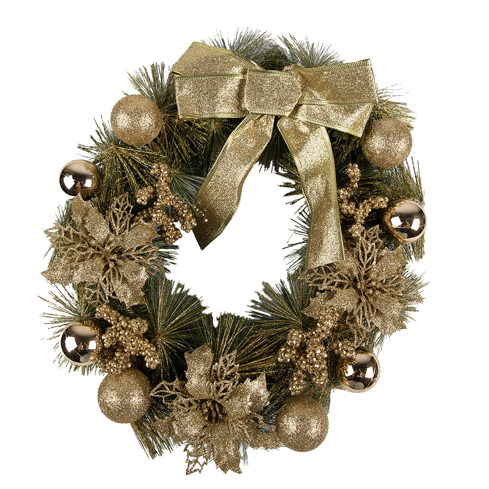 Decoratie krans kerst Ø 40x10 cm