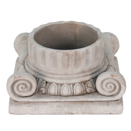 [6TE0390S] Flower Pot Inside Grey 21x21x11 cm