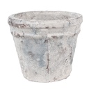 Blumentopf für Innen Weiß Blau Ø 10x8 cm