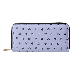 [JZPU0009-03] Wallet White, Black 10x19 cm