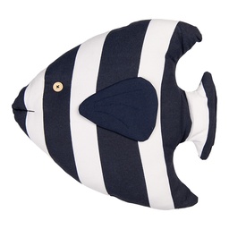[KG023.122] Coussin Blanc Bleu 40x45x11 cm