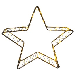 [6LMB0022] Tischleuchte Sterne 20x5x21 cm