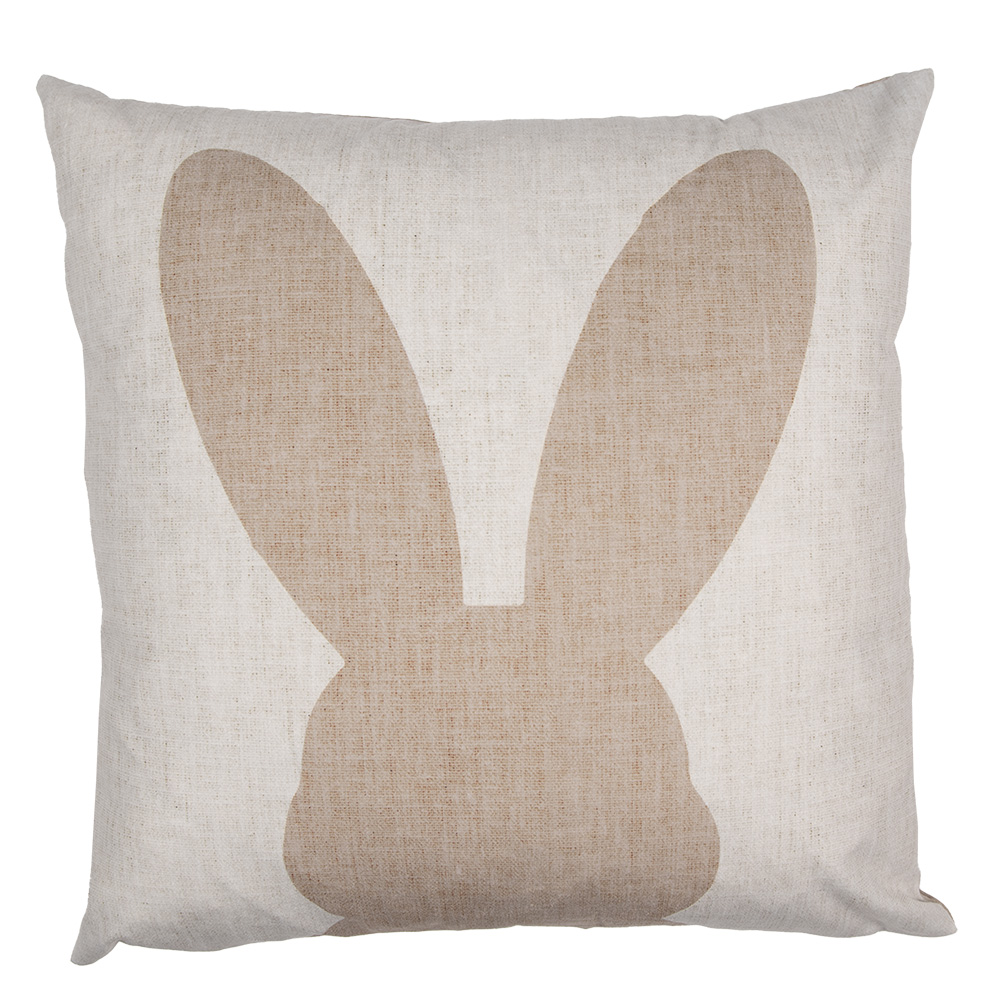 Housse de coussin Beige Blanc 45x45 cm