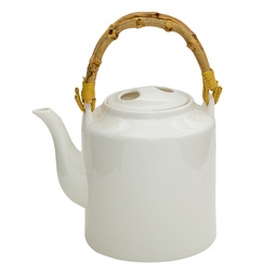 [6CETE0096] Teekanne Weiß Ø 13x23 cm / 1500 ml