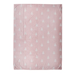[SWC60-2] Plaid Pile Rosa Bianco 130x170 cm