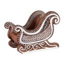 Decoration sledge Brown 20x12x15 cm
