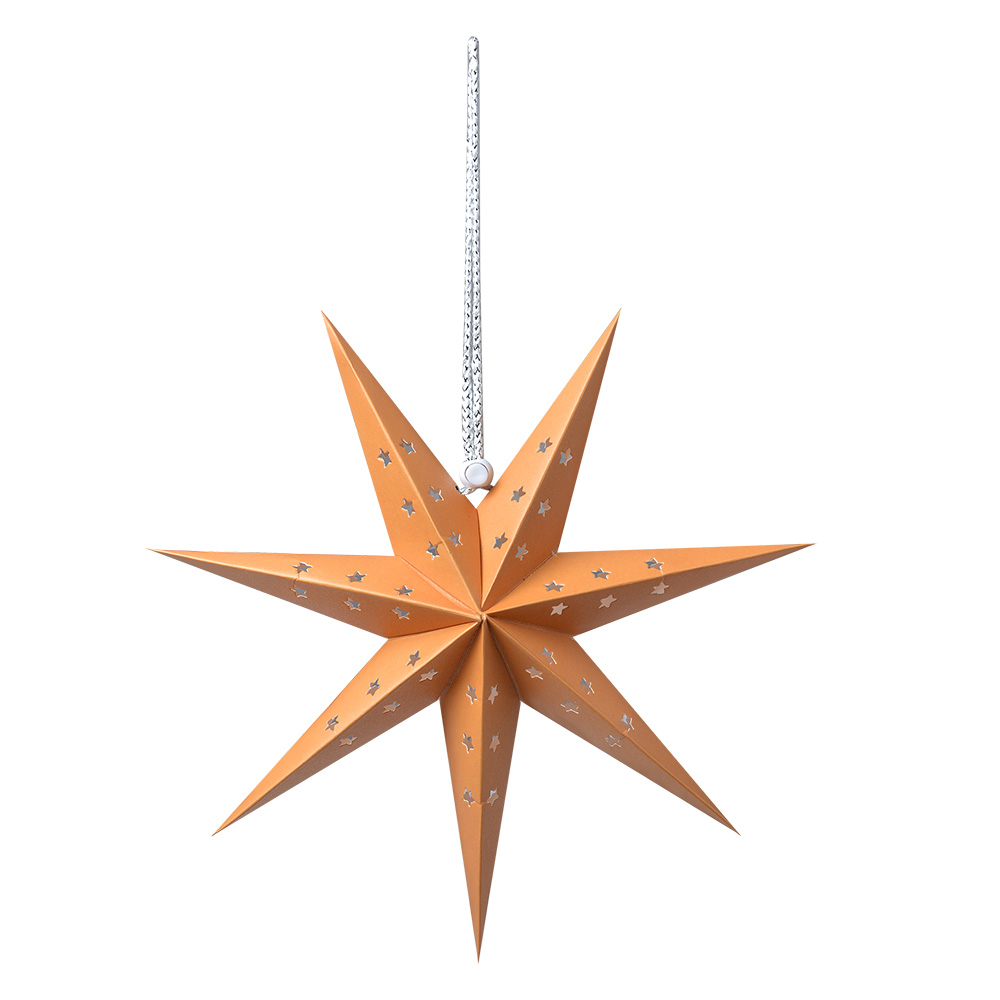 Weihnachtsdeko Stern Gelb 30x8x30 cm