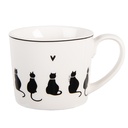 Tasse Blanc Noir 12x8x7 cm / 275 ml