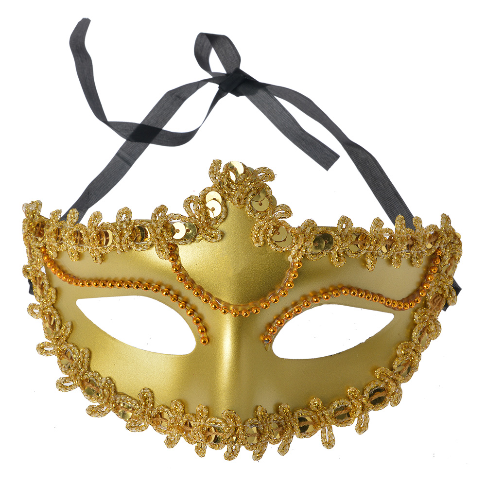 Masque Couleur or 18x10x10 cm