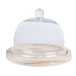 [6GL2223] Glass Cloche Transparent Ø 23x17 cm