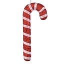 Decorazione pendente Bastoncino di zucchero Rosso Bianco 8x2x17 cm