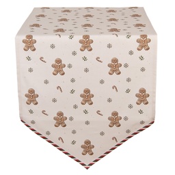 [CGM65] Runner da Tavola Beige Marrone 50x160 cm
