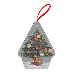 [6BL0203] Blech Vorratsdose Grau Grün 10x13x6 cm