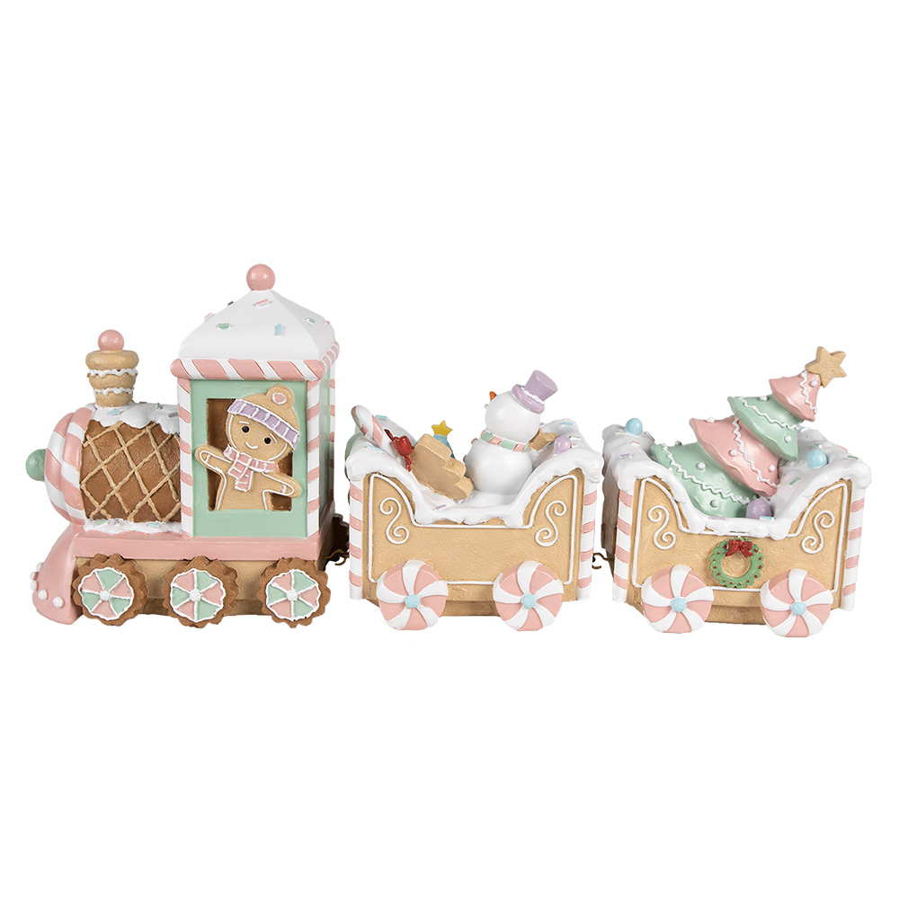 Decoratie trein 45x12x19 cm