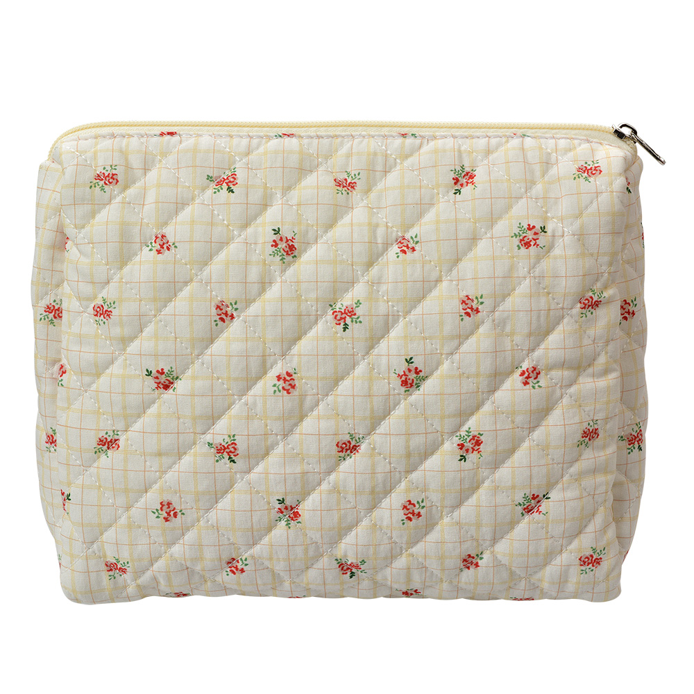Kulturtasche Damen Beige Rosa 25x5x22 cm