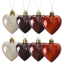 Weihnachtskugel (8er-Set) Braun 5x1x5 cm