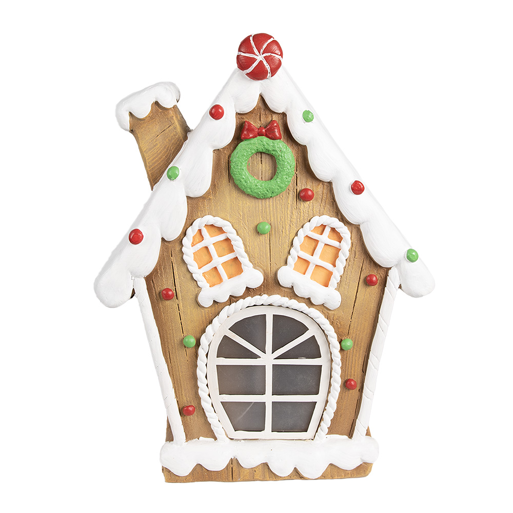 Decoratie huis met LED 27x11x36 cm