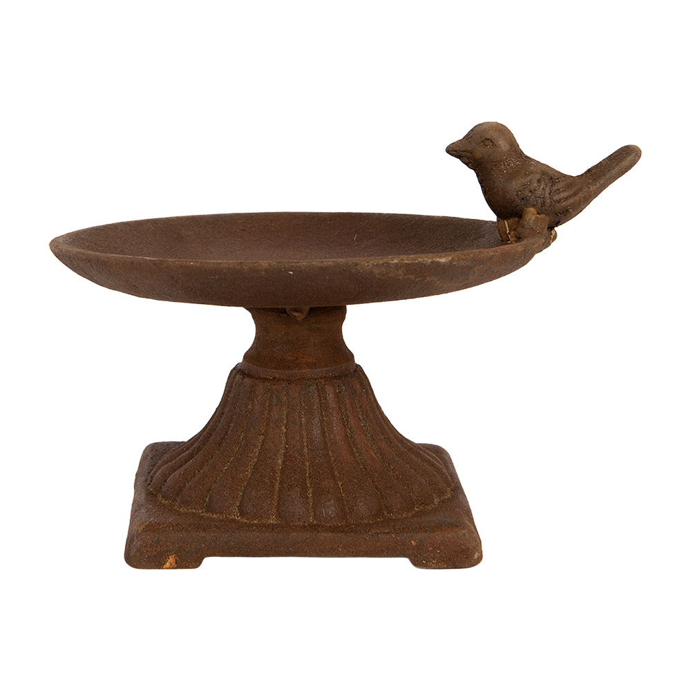 Bird Bath Brown 19x13x13 cm