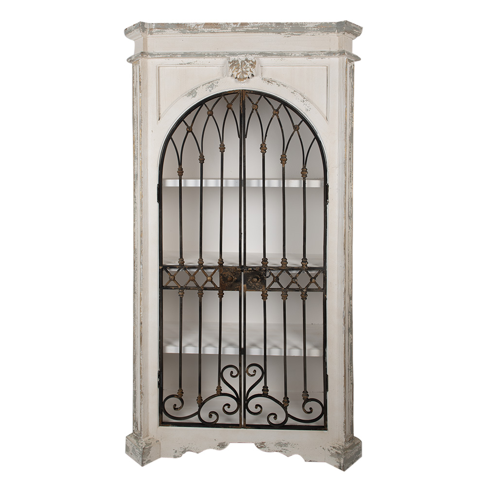 Armadietto Beige, Nero 102x42x190 cm