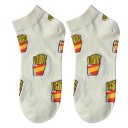 [JZSSK0003] Chaussettes Beige Jaune 36-41