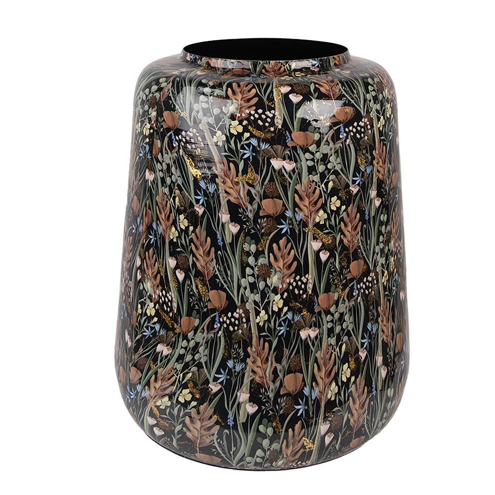 Deko Vase Schwarz Grün Ø 31x40 cm