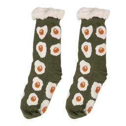 [JZSK0040] Chaussettes Vert Blanc one size