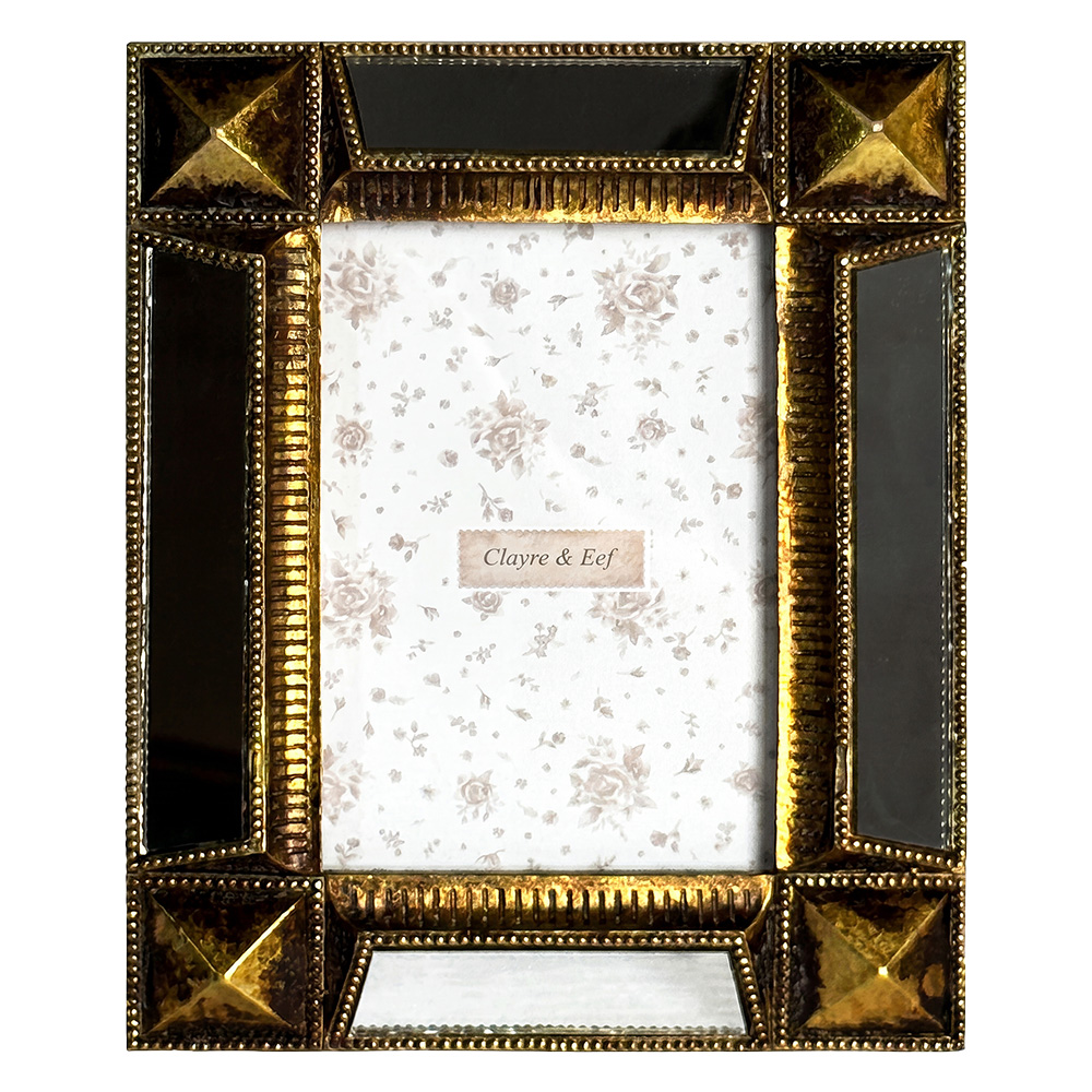 Bilderrahmen Goldfarbig 17x2x22 cm / 10x15 cm