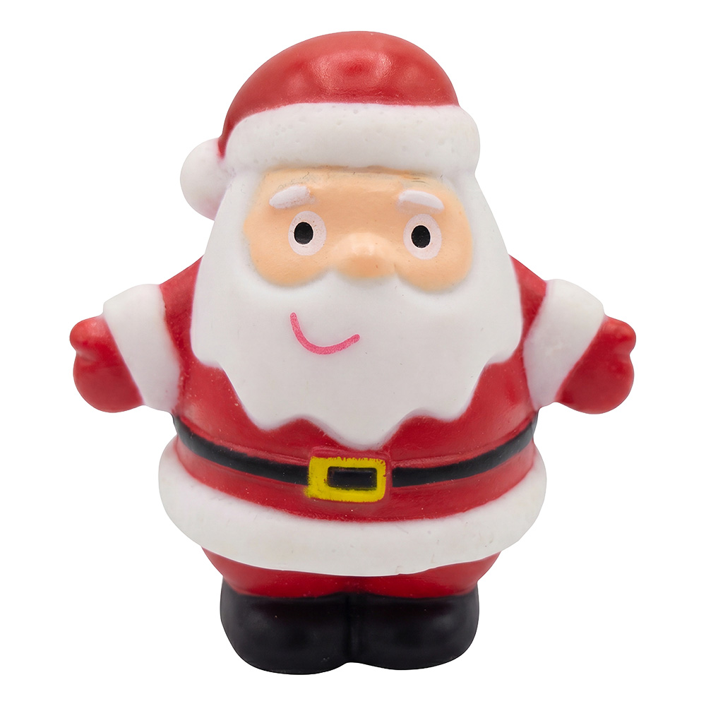Papera di gomma decorativo Babbo Natale Bianco Rosso 5 cm