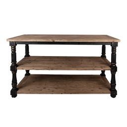 [5H0752Z] Table Black 180x100x85 cm