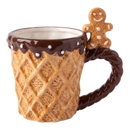 [6CEMU0233] Mug Brown 14x10x13 cm / 350 ml