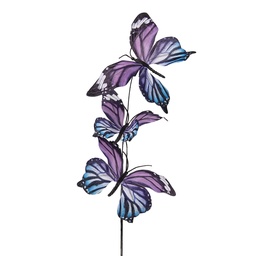 [50870] Decoratie tak met vlinders 10x10x65 cm