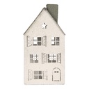 Decoration House White Green 16x9x32 cm