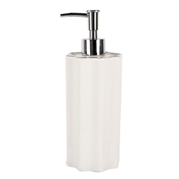 [6CE1982] Distributeur de savon Blanc Ø 8x22 cm / 475 ml