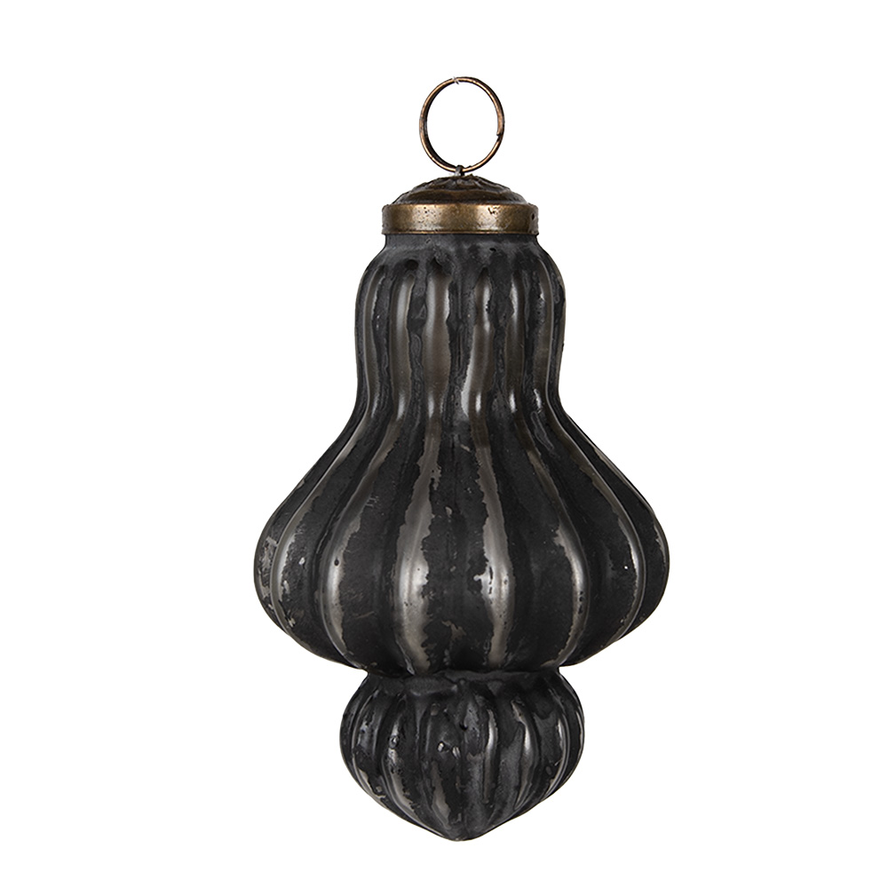 Palla di natale Nero Ø 7x12 cm