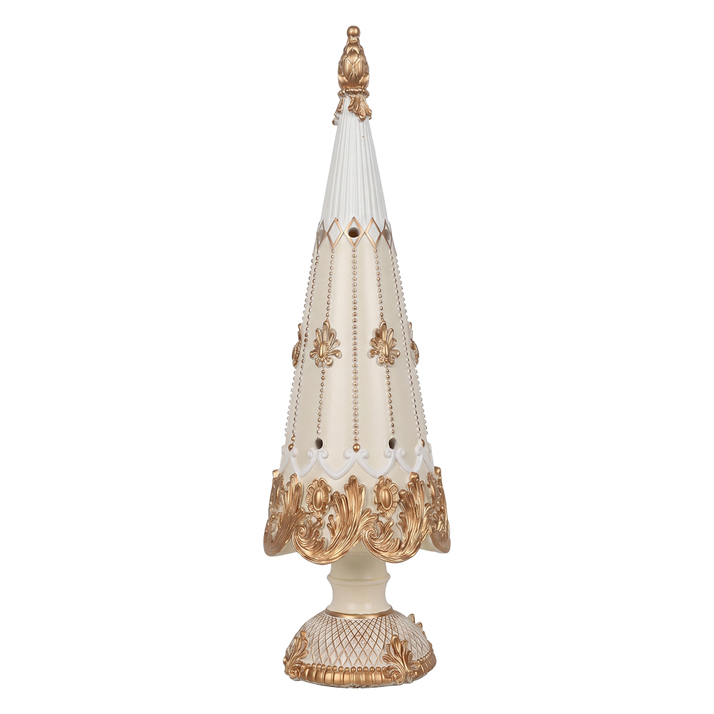 Natalizie Albero di natale Bianco Color oro Ø 12x42 cm
