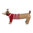 Decoration dog Brown Rot 15x5x9 cm