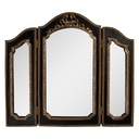 Miroir mural Noir Couleur or 38x2x34 cm