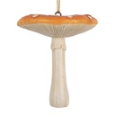 Decorative Hanger Mushroom Red White Ø 7x8 cm