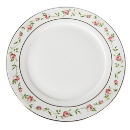 [CURDP] Crockery Breakfast Plates White, Pink Ø 21x2 cm