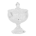 Bonbonniere with lid Transparent Ø 10x15 cm
