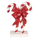 Decorazione Bastoncino di zucchero Rosso Bianco 12x5x16 cm